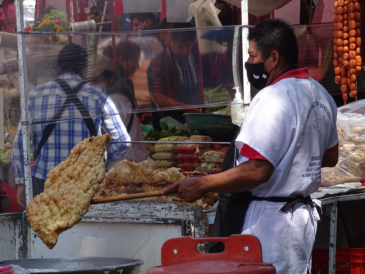 vendedor de comida callejera