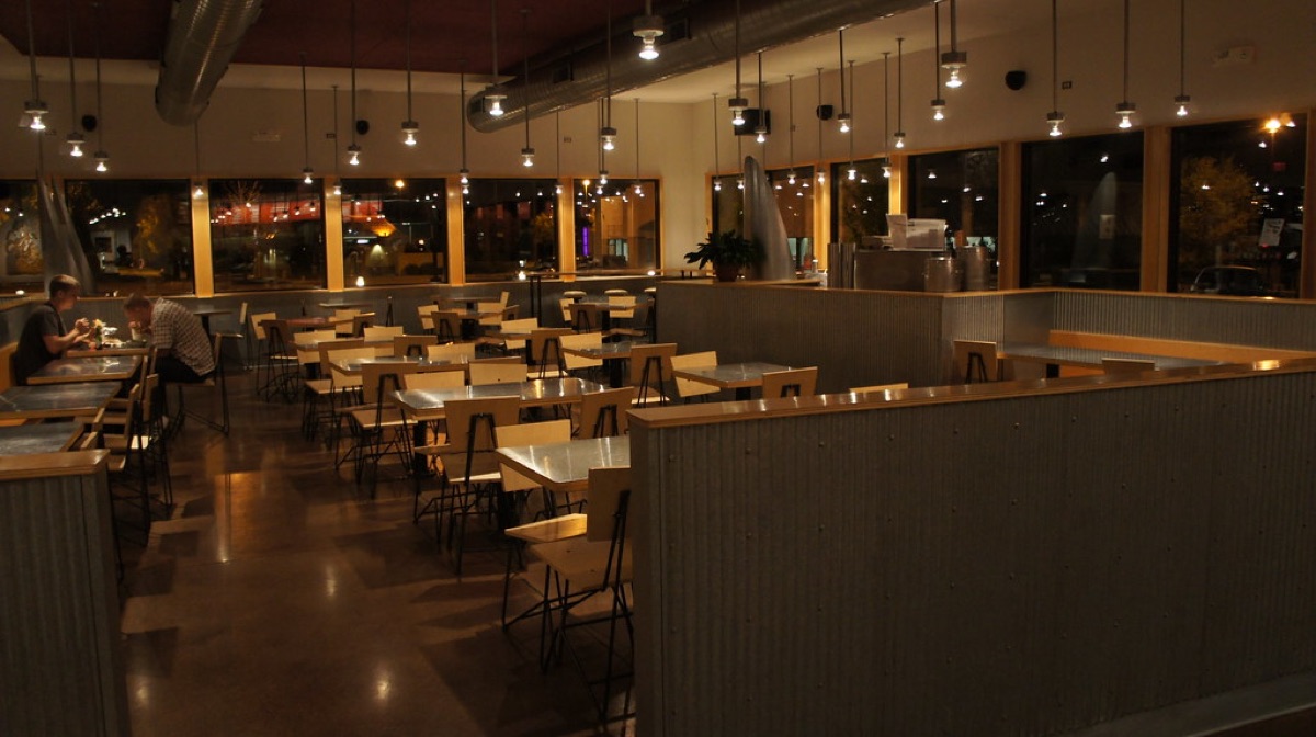 Mexican restaurant interior with local ingredients