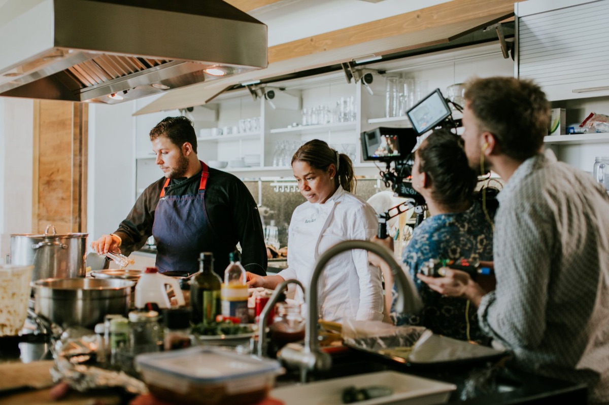 food ranger filming in mexico with local vendors and travelers